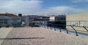 Toit qui va accueillir le jardin de biodiversité urbaine